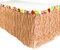 9 Feet x 29" Luau Grass Table Skirt - Hawaiian Theme Party Party Skirt with Hibiscous Flower Decoration
